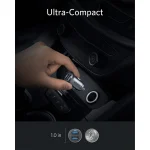 Anker PowerDrive 2 Alloy Metal Mini Car Charger – Black