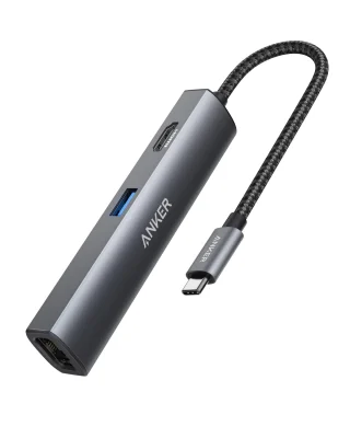 Anker 5-in-1 USB C Adapter - Gray