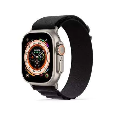 Hyphen CLARKE Reinforced Nylon Watch Band for Apple Watch Ultra 49mm - Medium - Black