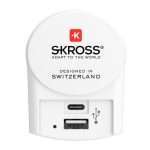 Skross USB charger with USB-C and USB Port