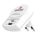 Skross USB charger with USB-C and USB Port
