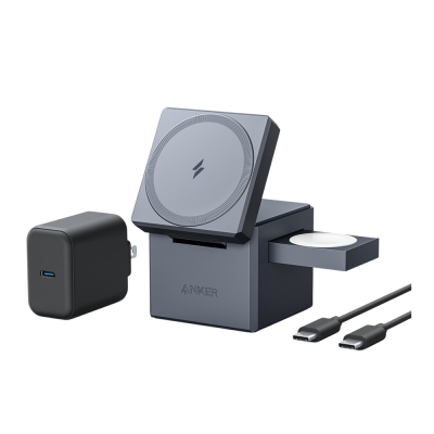 Anker 3 in 1 Magsafe Cube Charger – Black