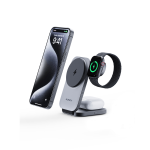 Aukey 3 in 1 Foldable Magnetic Wireless Charger – Gray