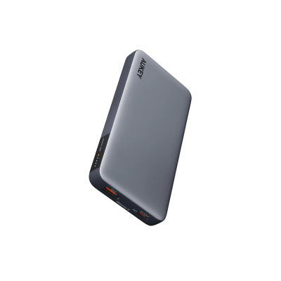 Aukey 10,000mAh 30W Portable Power Bank - Gray
