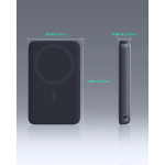 Aukey 6,700mAh Magnetic Power Bank – Gray