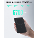 Aukey 6,700mAh Magnetic Power Bank – Gray