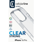 Cellularline DUO Transparent Hard Case for iPhone 16 Pro
