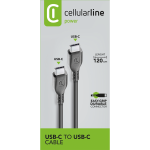 Cellularline USB-C to C Power Cable 120CM – Black