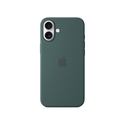 Apple iPhone 16 Plus Silicone Case – Lake Green