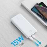 Anker Powercore 20,000mAh Power Bank  – White
