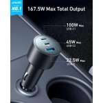 Anker Car Charger 167.5W 3 Ports