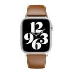 SwitchEasy Leather Apple Watch Band 45MM – Brown