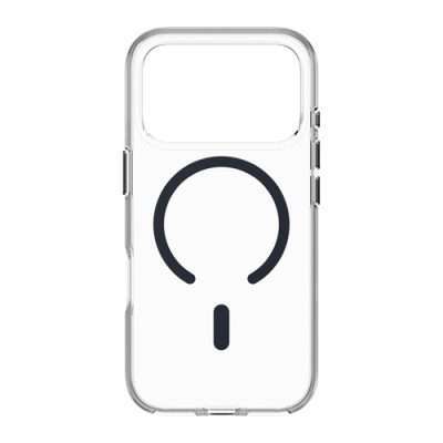 MagEasy iPhone 17 Pro Clear Case With Metal Buttons - Midnight Ring