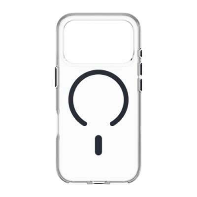 MagEasy iPhone 17 Pro Max Clear Case With Metal Buttons - Midnight Ring