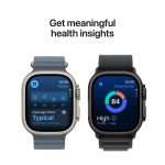 Apple Watch Ultra 3 Black Titanium Case with Blue Trail Loop – M|L