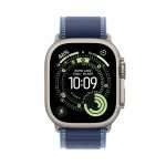 Apple Watch Ultra 3 Black Titanium Case with Blue Trail Loop – M|L