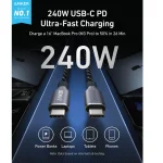 Anker Prime USB-C to USB-C Cable 240W 6ft – Black