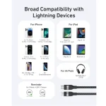 Anker USB C to Lightning Braided Cable 3ft – Black