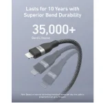 Anker USB C to Lightning Braided Cable 3ft – Black