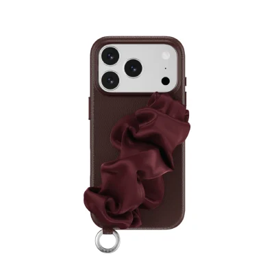 MagEasy Foulard Bracelet iPhone 17 Pro Max Case - Burgundy