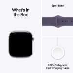 Apple Watch Series 11 GPS 42MM Silver Aluminum Case with Purple Fog – SB | S/M