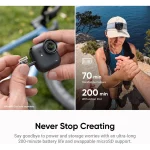 Insta360 GO Ultra Action Camera Bundle – Midnight Black
