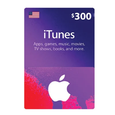 iTunes USA $300 Gift Card
