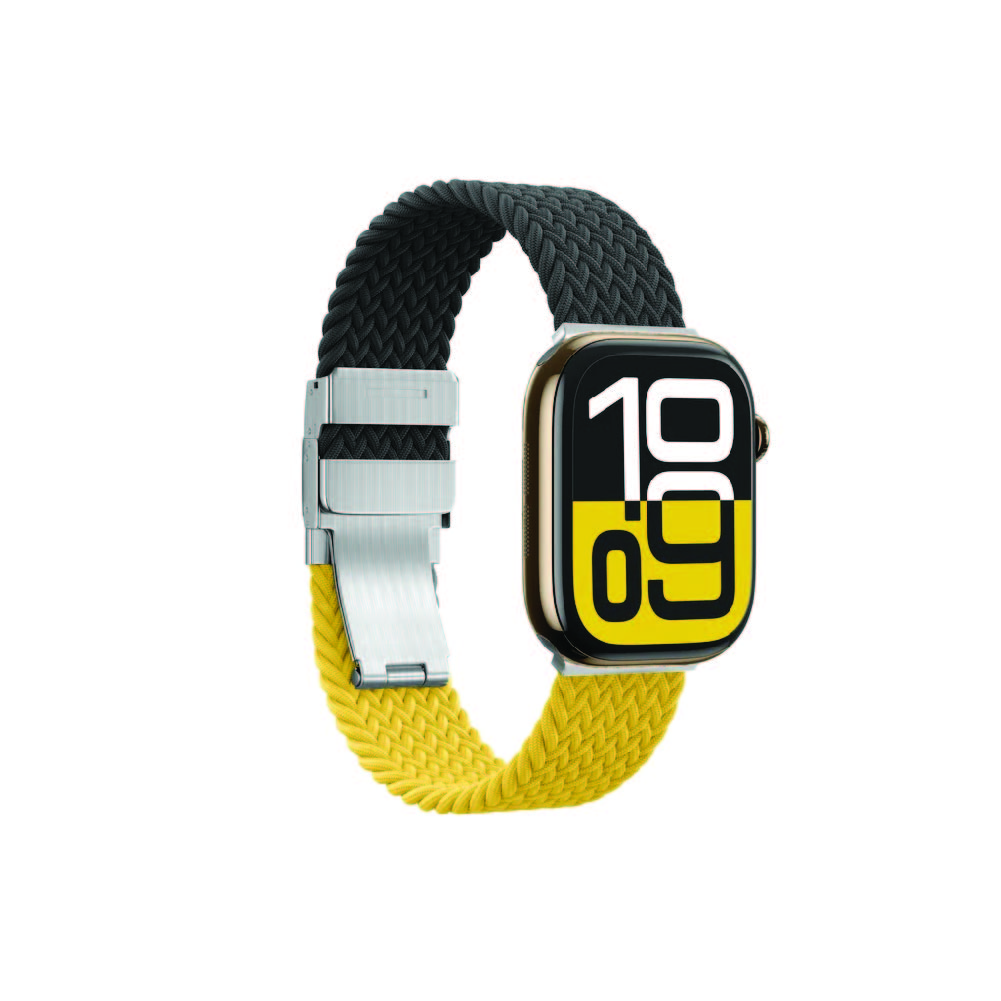 Amazingthing Blend Apple Watch Band 40MM to 49MM - Black & Yellow
