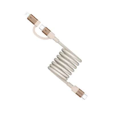 Momax USB-C to C & Lightning Cable 1M - Titanium