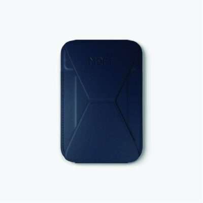 Moft Snap on iPhone Stand & Wallet - Navy Blue