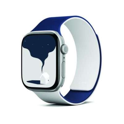 Moft Snap Apple Watch Band Silicon 42MM - Navy Blue/Misty Cove