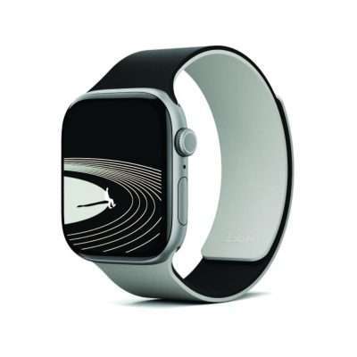 Moft Snap Apple Watch Band Silicon 46MM - Jet Black/Beach White