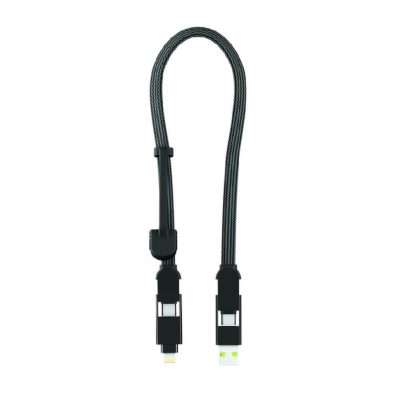 Rolling Square inCharge XL 30cm Charging Cable - Black