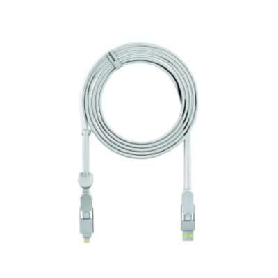 Rolling Square inCharge XL 3M Long Charging Cable - White