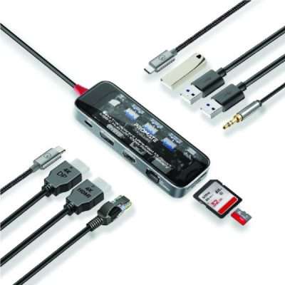 PROMATE 11-in-1 Type-C Hub – 100W PD & 4K HDMI