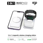 EGO 3 in 1 Magpad2 Magsafe Charger – Black