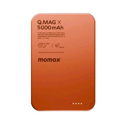 Momax Q.Mag X1 5000mAh 15W MagSafe Power Bank - Orange