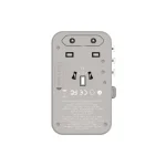 Momax Travel Adaptor 70W GAN3 Port & Built-in C Cable – Grey