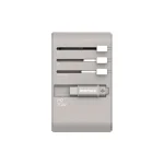 Momax Travel Adaptor 70W GAN3 Port & Built-in C Cable – Grey
