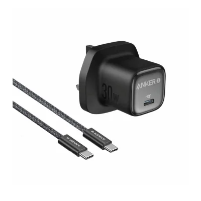 Anker 30W Charger with USB-C cable - Black