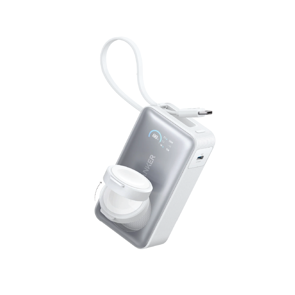 Anker MagGo Power Bank 10000mAh 35W For Apple Watch - White
