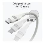Anker Nano USB C To C Cable 240W 3ft –  White