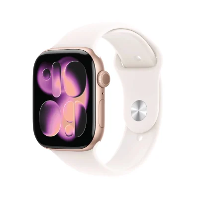 Apple Watch Series 11 GPS 42MM Rose Gold Aluminum Case with Light Blush - SB | S/M