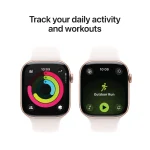 Apple Watch Series 11 GPS 42MM Rose Gold Aluminum Case with Light Blush – SB | S/M