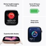 Apple Watch Series 11 GPS 42MM Rose Gold Aluminum Case with Light Blush – SB | S/M