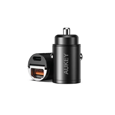 AUKEY CC-A3 SV 30W Ultra Small 2-Port Car Charger