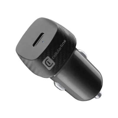 CELLULARLINE USB C CAR CHARGER 20W BLACK