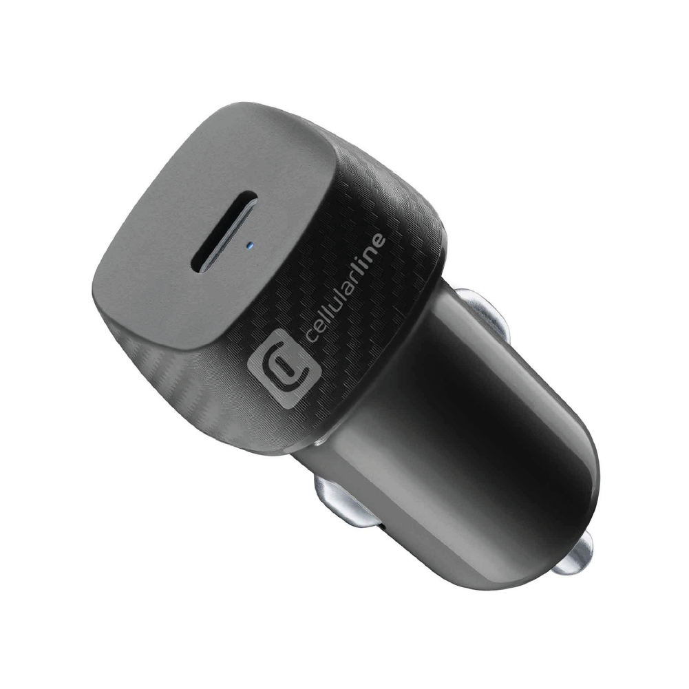 CELLULARLINE USB C CAR CHARGER 20W BLACK