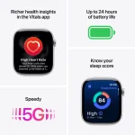 Apple Watch Series 11 GPS + Cellular 46MM Slate Titanium Case with Slate Milanese Loop M/L