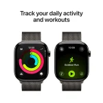Apple Watch Series 11 GPS + Cellular 46MM Slate Titanium Case with Slate Milanese Loop M/L
